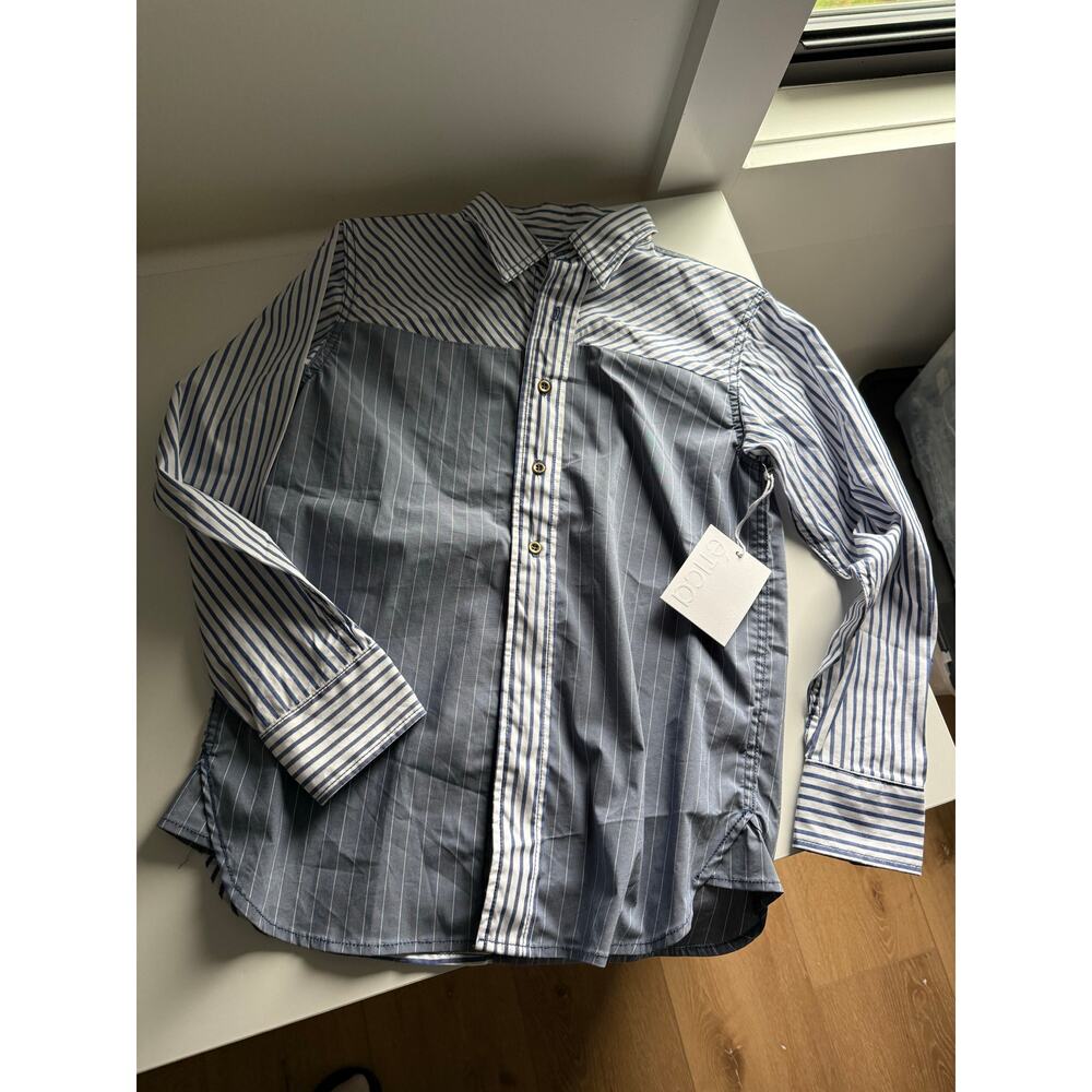 $178 New Etica Striped Button Down - Small - Picture 3 of 9